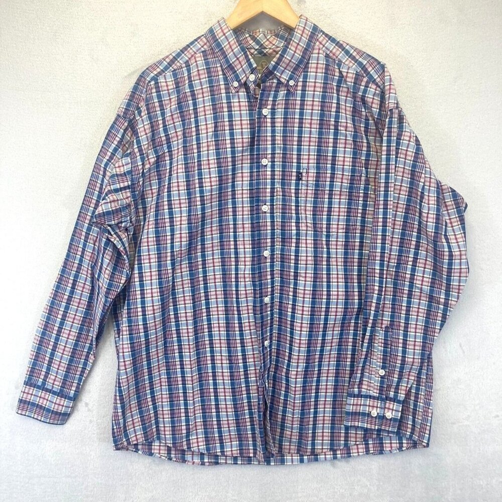 Panhandle‎ Tuf Cooper Performance Button Up Shirt Mens Large Long Sleeve Western